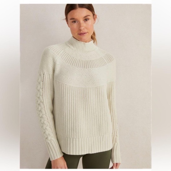 Haven Well Within Merino Cashmere Textured Yoke Sweater - Picture 4 of 10